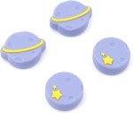 GeekShare Thumb Grip Caps Compatible with Switch/OLED/Switch Lite,Soft Silicone Joystick Rocker Cover,4PCS (Purple)