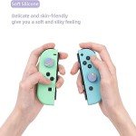GeekShare Thumb Grip Caps Compatible with Switch/OLED/Switch Lite,Soft Silicone Joystick Rocker Cover,4PCS (Purple)
