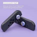 GeekShare Thumb Grip Caps Compatible with Switch/OLED/Switch Lite,Soft Silicone Joystick Rocker Cover,4PCS (Purple)