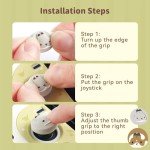 GeekShare 4PCS Thumb Grip Caps for Switch, Cute Silicone Joystick Caps Thumbstick Cover Compatible with Switch/OLED/Switch Lite - Team Timothy