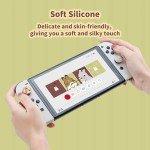 GeekShare 4PCS Thumb Grip Caps for Switch, Cute Silicone Joystick Caps Thumbstick Cover Compatible with Switch/OLED/Switch Lite - Team Timothy