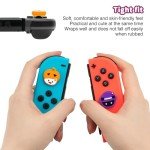 DLseego 4Pcs Thumb Grip Caps for Nintendo Switch, Joystick Caps Soft Silicone Cover for Button Joy Con Controllers Protective Thumb Stick, Anti-Slip Analog Cover for Switch Lite & OLED-Orange Purple