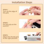GeekShare 4PCS Thumb Grip Caps Compatible with Switch/OLED/Switch Lite,Soft Silicone Joystick Rocker Cover - Bear Cookies