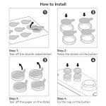 GeekShare Cute Silicone Cross D-Pad Button Caps Set Joystick Cover - ABXY Key Buttons Sticker Compatible with Switch/OLED Joy-Con - Pumpkin & Ghost