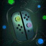 GeekShare Cute Luminous Silicone Joy Con Thumb Grip Caps, Joystick Cover Compatible with Switch/OLED/Switch Lite, 4PCS