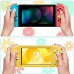 Sumind 16 Pieces Replacement Cute Fruit Lemon and Flower Design Thumb Grip Caps Analog Stick Cover Joystick Cap Soft Silicone Cover Compatible with Nintendo Switch, Switch Lite and Joy-Con Controller