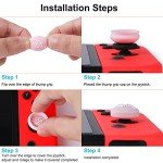 Owngen Cute Thumb Grip Caps for Nintendo Switch/Lite/OLED, Kawaii Magic Moon Joy-Stick Button Stick Cover 3D Analog Ergonomic Cap for NS Controller Joy-Cons (Luna)