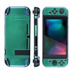 eXtremeRate PlayVital Cover for Nintendo Switch, Protective Case Protector for Switch, Shock-Absorbent Anti-Scratch Dockable Easy to Install Durable Hard Shell Game Accessories, Chameleon Green Purple