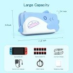 GeekShare Shark Carry Case Compatible with Switch/Switch OLED - Portable Hardshell Slim Travel Carrying Case fit Switch Console & Game Accessories -- Shark