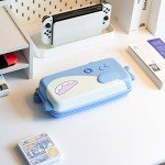 GeekShare Shark Carry Case Compatible with Switch/Switch OLED - Portable Hardshell Slim Travel Carrying Case fit Switch Console & Game Accessories -- Shark