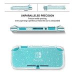 DLseego Protective Case for Nintendo Switch Lite, Glitter Bling Soft TPU Cover with Shock-Absorption and Anti-Scratch Design Protective Case - Crystal Glitter
