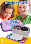 Xcitifun Carrying Case Designed for Nintendo Switch for Kids Girls Boys Cute Kawaii Travel Carry Bag for Switch/Lite/OLED 10 Game Cartridge Switch Protective Cover Carrying Cases - Sweetheart