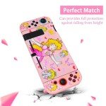 TIKOdirect Protective Case for Switch, Soft Full Skin Protective Cover with Pretty Cute Pattern, Silicone Slim Shockproof Back and Grip Case Only for Switch 2017, Princess