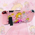 TIKOdirect Protective Case for Switch, Soft Full Skin Protective Cover with Pretty Cute Pattern, Silicone Slim Shockproof Back and Grip Case Only for Switch 2017, Princess