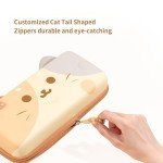 GeekShare Cat Ears Carry Case Compatible with Nintendo Switch OLED - Portable Hardshell Slim Travel Carrying Case fit Switch Console & Game Accessories (Multicolor, Large)