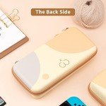 GeekShare Cat Ears Carry Case Compatible with Nintendo Switch OLED - Portable Hardshell Slim Travel Carrying Case fit Switch Console & Game Accessories (Multicolor, Large)