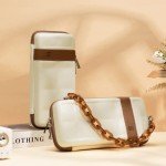 GeekShare Vintage Carry Case Compatible with Switch/Switch OLED - Portable Hardshell Travel Carrying Case fit Switch Console with Acrylic Strap