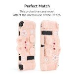 GeekShare Cute Plush Protective Case Cover Compatible with Standard Switch - Shock-Absorption and Anti-Scratch Skin Case for Switch - Plush Rabbit (for Switch 2017)