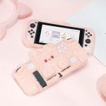 GeekShare Cute Plush Protective Case Cover Compatible with Standard Switch - Shock-Absorption and Anti-Scratch Skin Case for Switch - Plush Rabbit (for Switch 2017)