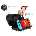 CutebriCase Nintendo Switch Case OLED Model, Carry Case for Nintendo Switch for Boy Girls-Travel Storage Hard Shell Cover with 16 Game Card Slot for Switch Console Joy-Con & Accessories,Bookshelf Cat