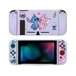 PERFECTSIGHT Cute Protective Case for Nintendo Switch 6.2 inch, Kawaii Soft TPU Slim Cover, Cartoon Hard Shell Dockable Case for NS Console and Joy Con Controllers - Shock-Absorption Anti-Scratch