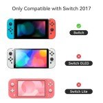 GeekShare Protective Case for Switch, Soft TPU Slim Case Cover Compatible with Switch Console and Joy Con - Strawberry Bunny (for Switch 2017)