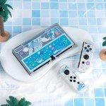 GeekShare Protective Case Slim Cover Case Compatible with Standard Switch Only - Shock-Absorption and Anti-Scratch Cover Skin for Switch - Shark Party (for Switch OLED Model)