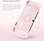 GeekShare Protective Case Compatible with Switch OLED Console - Slim Cover Case with Ergonomic Design for Switch Model- Star Wings (For OLED Model)