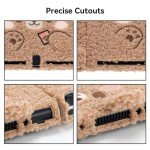 GeekShare Cute Plush Protective Case Cover Compatible with Switch - Shock-Absorption and Anti-Scratch - Plush Bear (for Switch OLED)