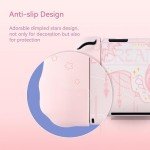 GeekShare Protective Case Compatible with Switch OLED Console - Slim Cover Case with Ergonomic Design for Switch Model- Star Wings (For OLED Model)