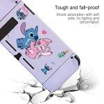 PERFECTSIGHT Cute Protective Case for Nintendo Switch 6.2 inch, Kawaii Soft TPU Slim Cover, Cartoon Hard Shell Dockable Case for NS Console and Joy Con Controllers - Shock-Absorption Anti-Scratch