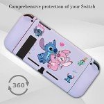 PERFECTSIGHT Cute Protective Case for Nintendo Switch 6.2 inch, Kawaii Soft TPU Slim Cover, Cartoon Hard Shell Dockable Case for NS Console and Joy Con Controllers - Shock-Absorption Anti-Scratch