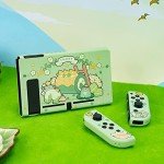 GeekShare Protective Case Compatible with Switch, Soft TPU Slim Case Cover Compatible with Switch Console and Joy Con Controller - Matcha Froggy