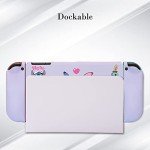 PERFECTSIGHT Cute Protective Case for Nintendo Switch 6.2 inch, Kawaii Soft TPU Slim Cover, Cartoon Hard Shell Dockable Case for NS Console and Joy Con Controllers - Shock-Absorption Anti-Scratch