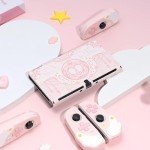 GeekShare Protective Case Compatible with Switch OLED Console - Slim Cover Case with Ergonomic Design for Switch Model- Star Wings (For OLED Model)