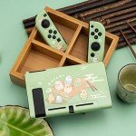 GeekShare Protective Case Compatible with Switch, Soft TPU Slim Case Cover Compatible with Switch Console and Joy Con (Little Parrots)
