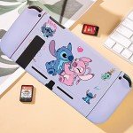 PERFECTSIGHT Cute Protective Case for Nintendo Switch 6.2 inch, Kawaii Soft TPU Slim Cover, Cartoon Hard Shell Dockable Case for NS Console and Joy Con Controllers - Shock-Absorption Anti-Scratch