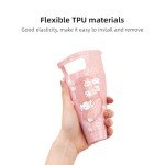 GeekShare Protective Case for Switch, Soft TPU Slim Case Cover Compatible with Switch Console and Joy Con -Steamed Bun Rabbit (for Switch 2017)