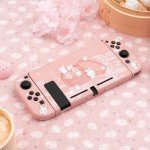 GeekShare Protective Case for Switch, Soft TPU Slim Case Cover Compatible with Switch Console and Joy Con -Steamed Bun Rabbit (for Switch 2017)
