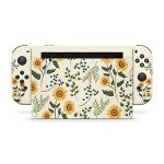 Tacky Design Sunflowers Skin Compatible with Nintendo Switch Skin Wrap Cover, Flower Skin for Nintendo Switch Stickers, Premium Vinyl 3M Full Wrap Decal, Compatible with Joy-Con, Console, Dock