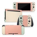 Tacky Design Pastel Classic Skin Compatible with Nintendo Switch Skin Wrap Cover, Color Blocking Skin for Nintendo Switch Stickers, Premium 3M Vinyl Full Wrap Decal.
