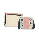 Tacky Design Pastel Classic Skin Compatible with Nintendo Switch Skin Wrap Cover, Color Blocking Skin for Nintendo Switch Stickers, Premium 3M Vinyl Full Wrap Decal.