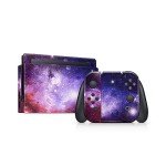 Tacky Design Galaxy Skin Compatible with Nintendo Switch Skin Wrap Cover, Planets Skin for Nintendo Switch Stickers, Premium Vinyl 3M Full Wrap Decal