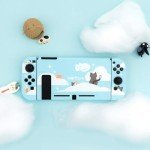 GeekShare Protective Case for Switch, Soft TPU Slim Case Cover Compatible with Switch Console and Joy Con (Nebula Cat)