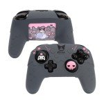 Kuitmor Switch Pro Controller Skin Set,Cute Soft Silicone Protective Cover Skin,Anti-Slip Protective Case for Switch Pro Controller with 2 Thumb Grip Caps and 1 Sticker