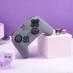 Kuitmor Switch Pro Controller Skin Set,Cute Soft Silicone Protective Cover Skin,Anti-Slip Protective Case for Switch Pro Controller with 2 Thumb Grip Caps and 1 Sticker