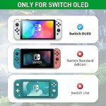 GLDRAM Theme for Zelda Protective Case Compatible with Nintendo Switch OLED, Anti-Scratch Accessories Bundle for Tears of the Kingdom with Dockable Switch OLED Skin Cover, Screen Protector & Thumb Cap