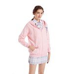 AISYBB Harajuku Sweet Kawaii Hoodie Fruit Print Women's Loose Thin Zipper Sweater Girl Cute Pink Plus Size Clothes