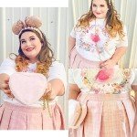 RITERA Pink Plaid Pleated Skirt Plus Size for Women Casual Ladies Summer 3X Grid Pattern Skirt with Stretchy Band A-Line Skirt with Side Hidden Zipper Back Elastic Closure Mini Skirt 3XL 22W-24W