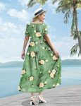 YESNO Women Casual Loose Bohemian Floral Dress with Pockets Short Sleeve Long Maxi Summer Beach Swing Dress 2XL EJF CR19